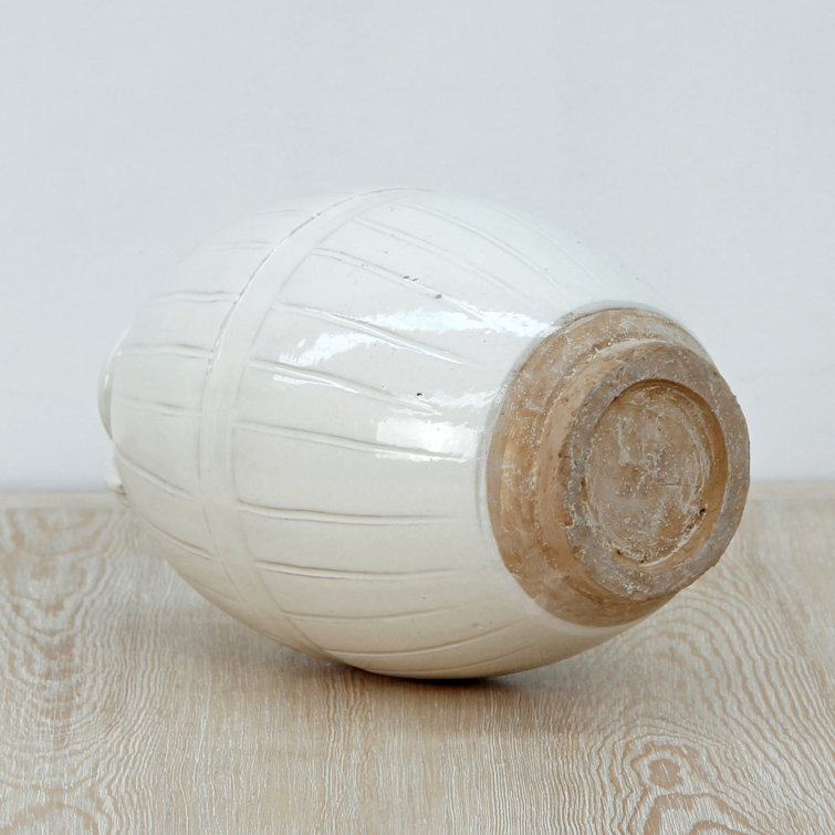 Rosalind Wheeler Aonna Handmade Porcelain Floor Vase | Wayfair